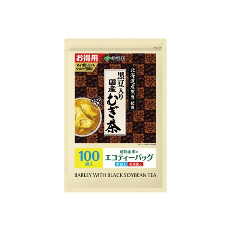 伊藤園 黒豆入り国産むぎ茶ティーバッグ100袋入 63292 1袋※軽（ご注文単位1袋）【直送品】