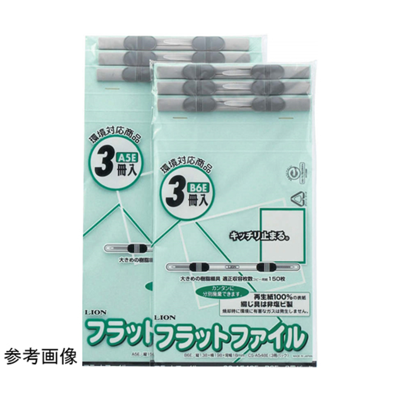 ライオン事務器 フラットファイル 1パック(3冊入) FP(CS)-A548E-3P 1パック(ご注文単位1パック)【直送品】