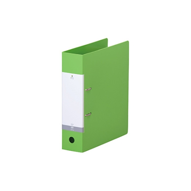 LIHITLAB リクエスト D型リングファイル 6黄緑 G2280 G2280-6 1冊(ご注文単位1冊)【直送品】