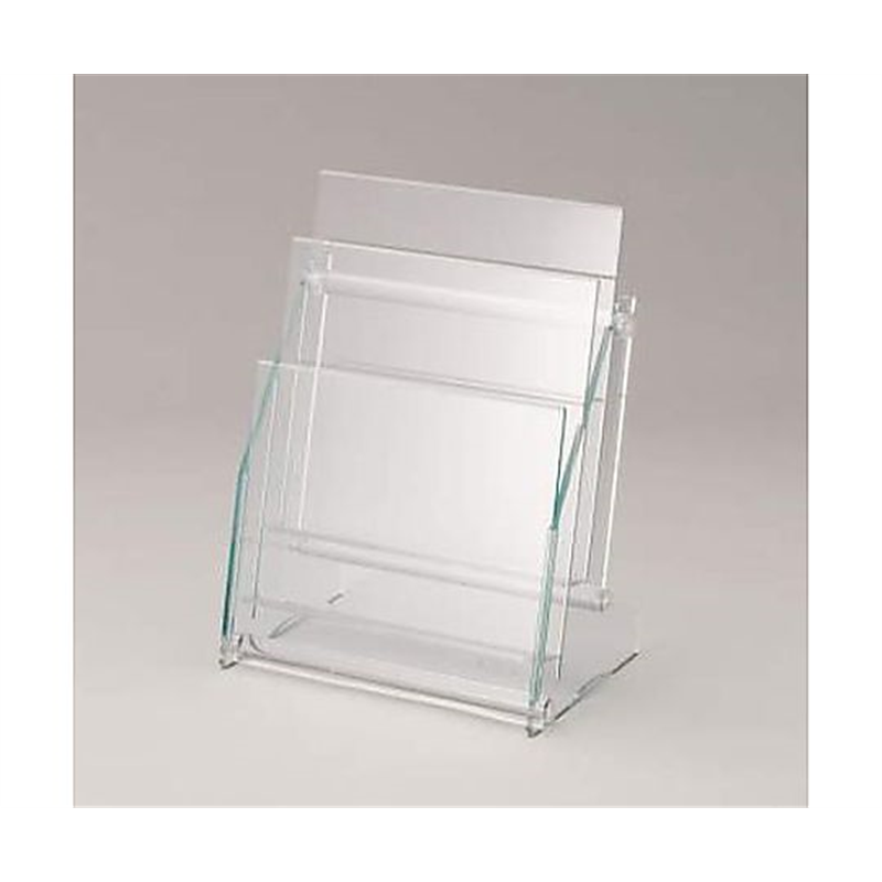 ライオン事務器 225x148x291mm パンフレットスタンド(A4/1列2段) EA954LB-65 1個(ご注文単位1個)【直送品】