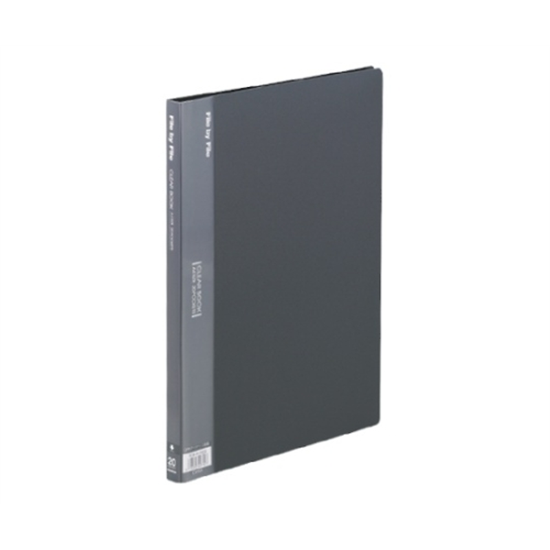 ビュートン クリヤーブック ダークグレー BCB-A4-20DG 1冊(ご注文単位1冊)【直送品】