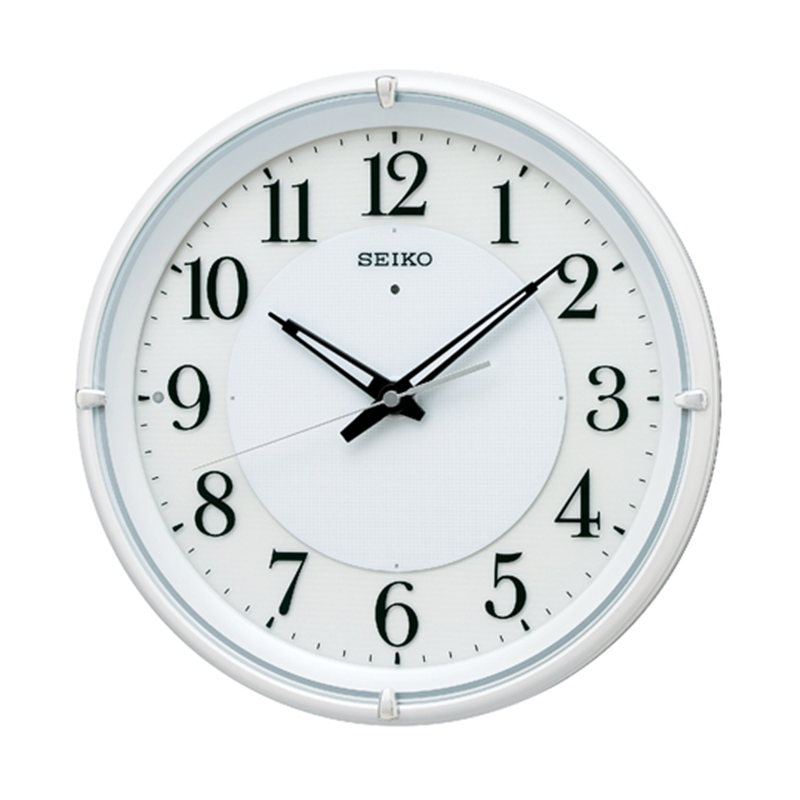 セイコー 夜見える電波掛時計 φ332×57mm 白 KX233W 1個(ご注文単位1個)【直送品】