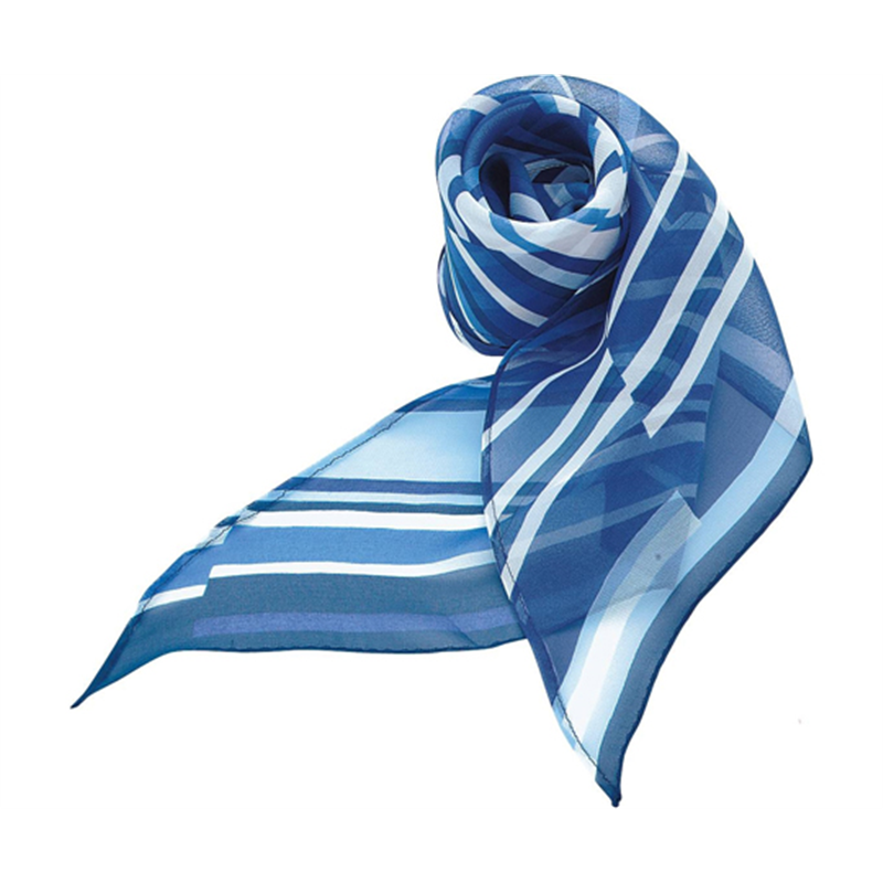 カーシーカシマ ENJOY ロングスカーフ リボン ブルー EAZ172 1枚（ご注文単位1枚）【直送品】