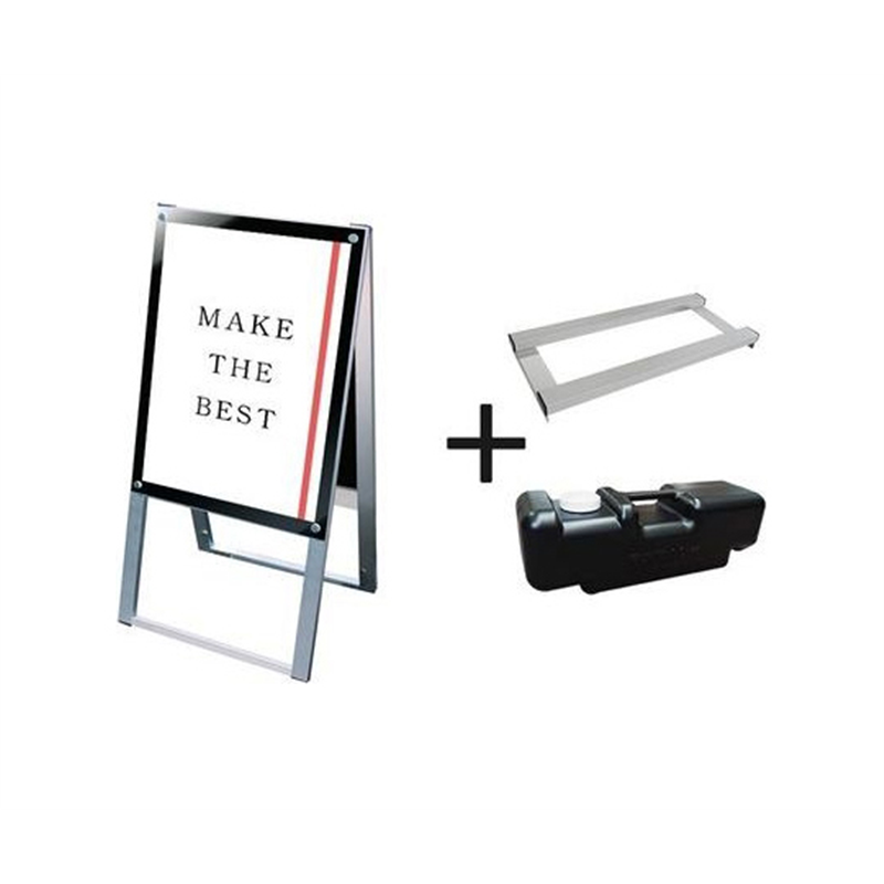 常磐精工 ポスター用スタンド看板 A2両面ブラック ウエイトアーム・水タンクセット PSSK-A2RB-3SET 1個（ご注文単位1個）【直送品】