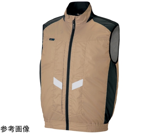 アイトス ベスト(空調服?)男女兼用 カーキ 6L AZ-50297-025-6L 1着(ご注文単位1着)【直送品】