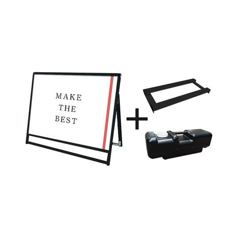 常磐精工 ブラックバリウススタンド看板 アクリル A0横ロウ片面 ウエイトアーム・水タンクセット BVASKAC-A0YLK-3SET 1個（ご注文単位1個）【直送品】