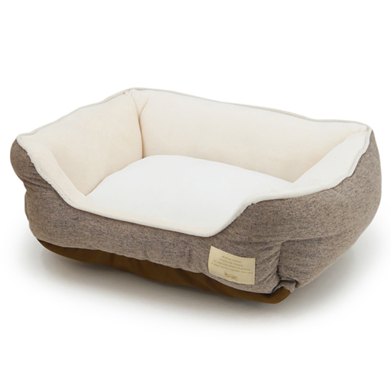 ペットプロジャパン Homey オールシーズンスクエアベッド S ブラウン  1個（ご注文単位1個）【直送品】