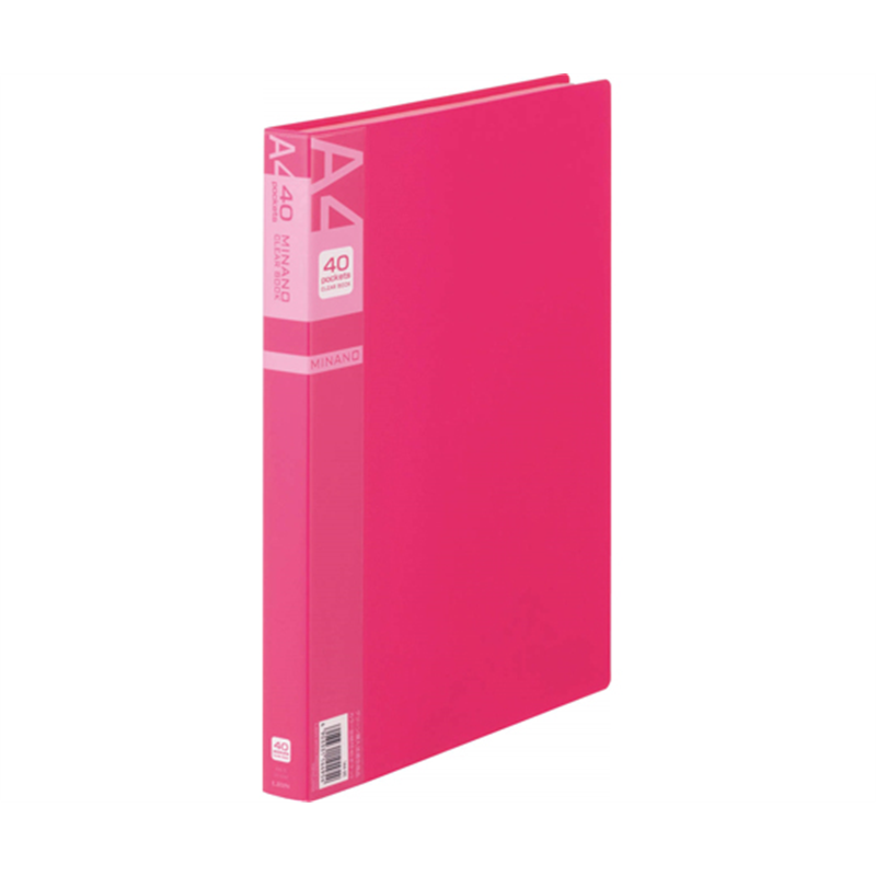 ライオン事務器 クリアーブック ミナノ レッド CR-40M 1冊(ご注文単位1冊)【直送品】