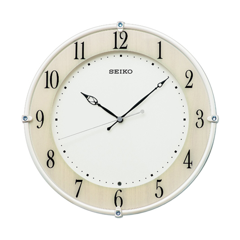 セイコー 電波掛時計 307×307×49mm KX242B 1個(ご注文単位1個)【直送品】