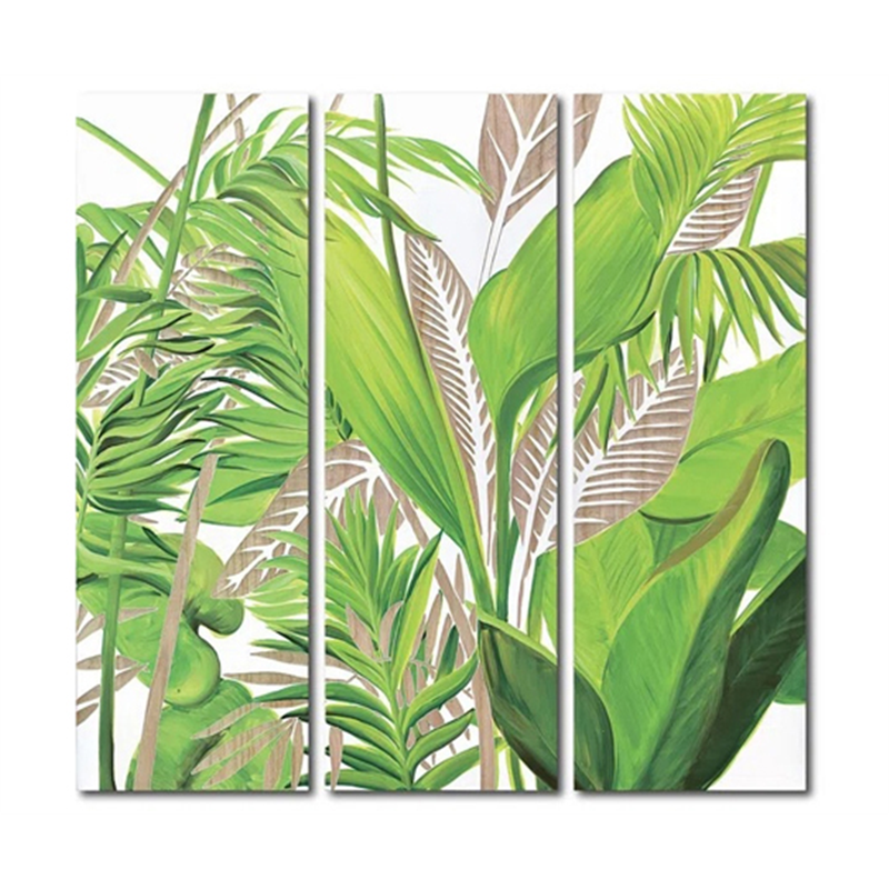 ユーパワー ウッド スカルプチャー アート｢パーム ツリー(3枚セット)｣ SA-58001 1個（ご注文単位1個）【直送品】