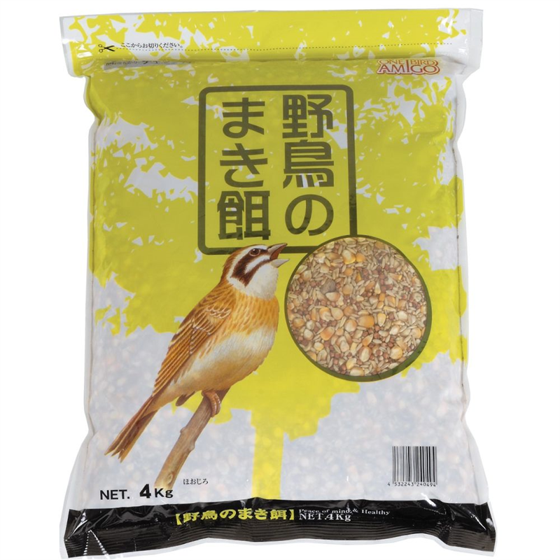 アラタ ワンバードアミーゴ 野鳥のまき餌 4kg  1袋（ご注文単位1袋）【直送品】