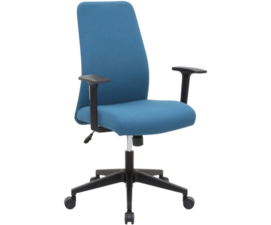 カグクロ ビジネスチェアNRM(肘付)ブルー(ノーラム) NRM-153-A-BL 1個(ご注文単位1個)【直送品】