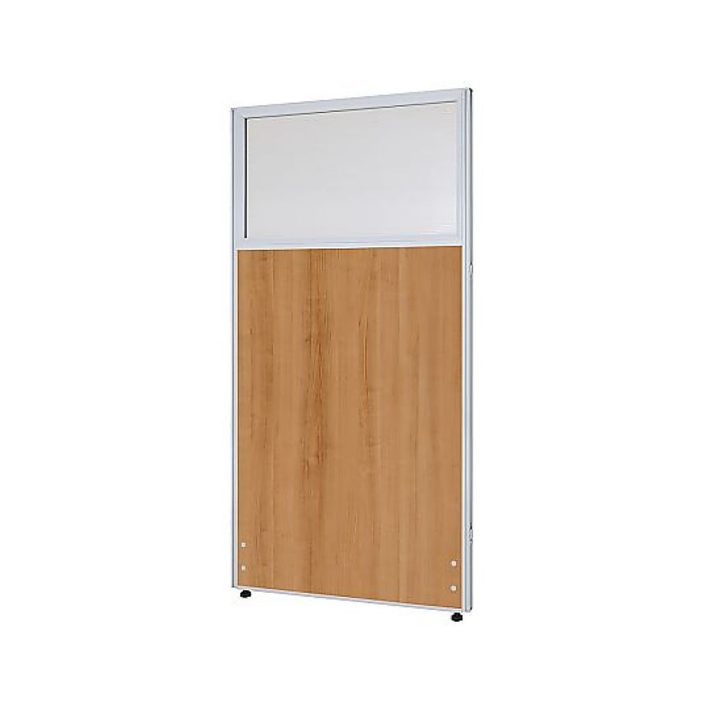 カグクロ メラミン上部ポリカローパーテーション Nウッド H1400×W700mm PPM0714-NW 1台(ご注文単位1台)【直送品】