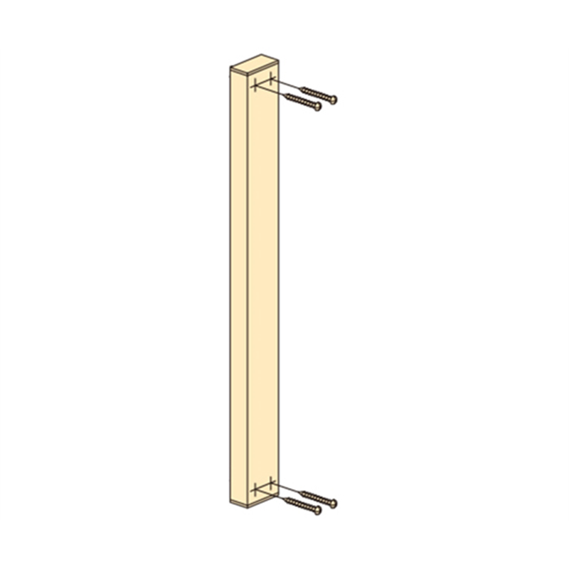 川口技研 ホスクリーン 物干取付パーツ部品 取付パーツ アルミ補助支柱 HP-19-DB 1個（ご注文単位1個）【直送品】