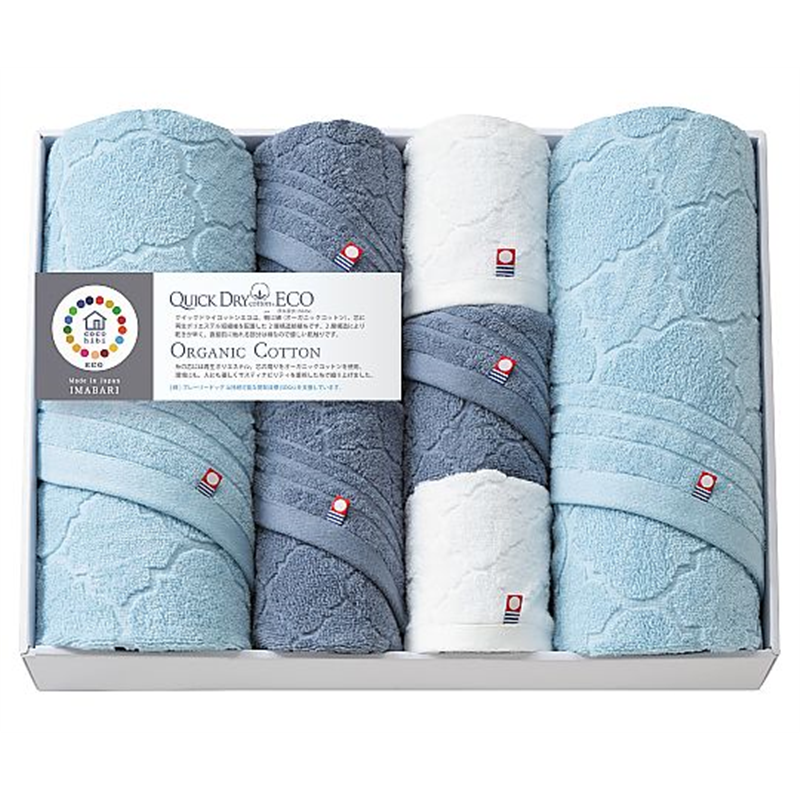 アズワン cocohibiクイックドライコットンエコタオルセット QD-0101 1セット（ご注文単位1セット）【直送品】