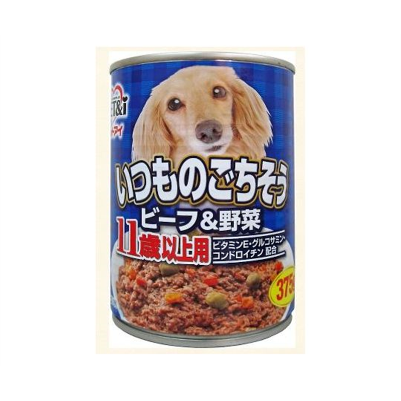 ペットアイ いつものごちそう ビーフ&野菜 11歳以上用 375g  1個（ご注文単位1個）【直送品】
