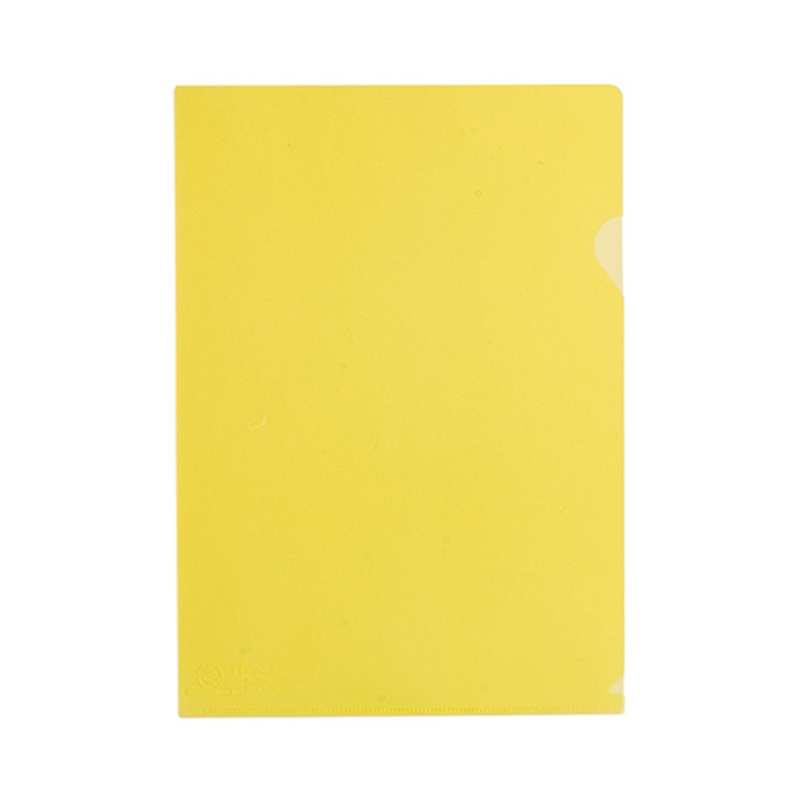 キングジム クリアーホルダー リサイクル A4-S 黄 1パック(10枚入) 735R10 1パック(ご注文単位1パック)【直送品】