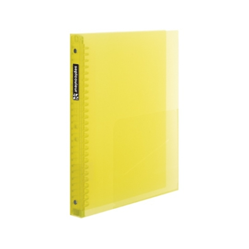 マルマン ファイルノート セプトクルール B5 プラスチックバインダー ワイド イエロー F300B-04 1冊(ご注文単位1冊)【直送品】