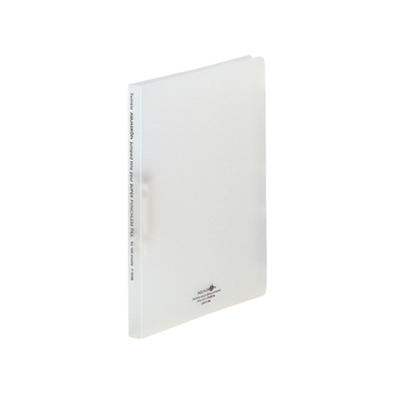 LIHITLAB AQUA DROPs スーパーパンチレスファイル 1乳白 F-5030 F5030-1 1冊(ご注文単位1冊)【直送品】