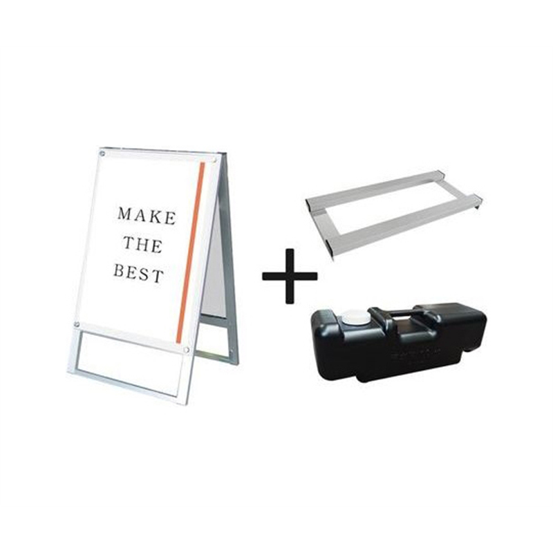 常磐精工 ポスター用スタンド看板マグネジ B2両面ホワイト ウエイトアーム・水タンクセット PSSKMN-B2RW-3SET 1個（ご注文単位1個）【直送品】