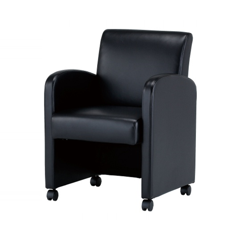 井上金庫 ソファーチェア ブラック BAT-470 1台(ご注文単位1台)【直送品】