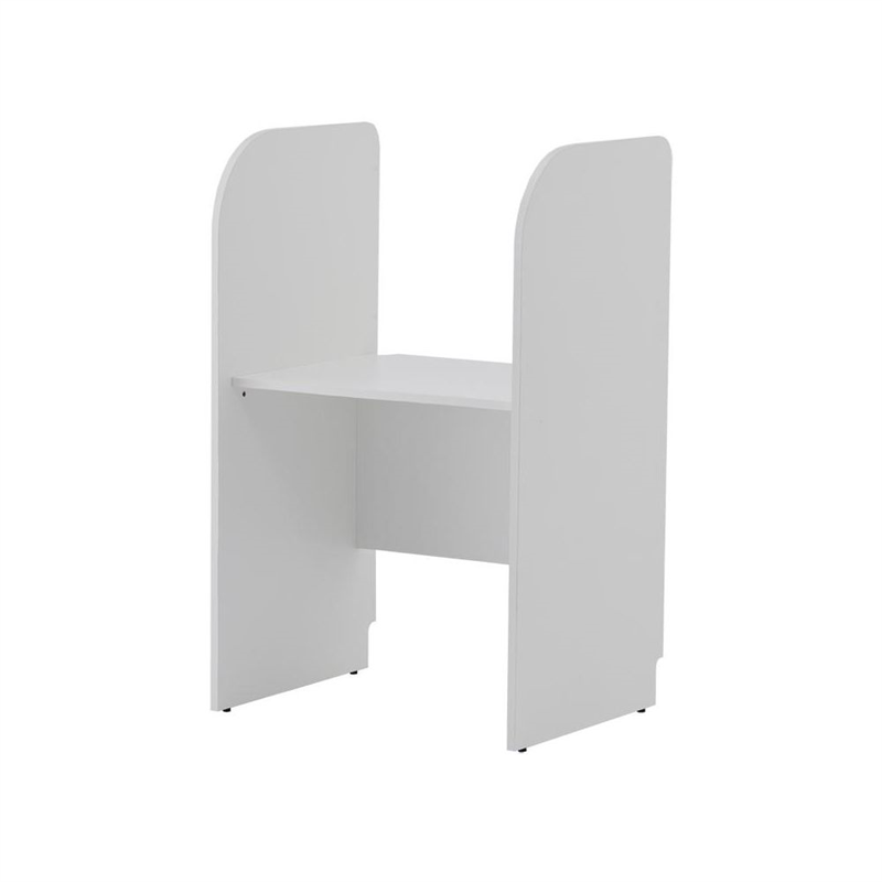 アール・エフ・ヤマカワ PCブースデスクⅡ 基本 W700 ホワイト Z-SHPCB2-70WH 1台(ご注文単位1台)【直送品】