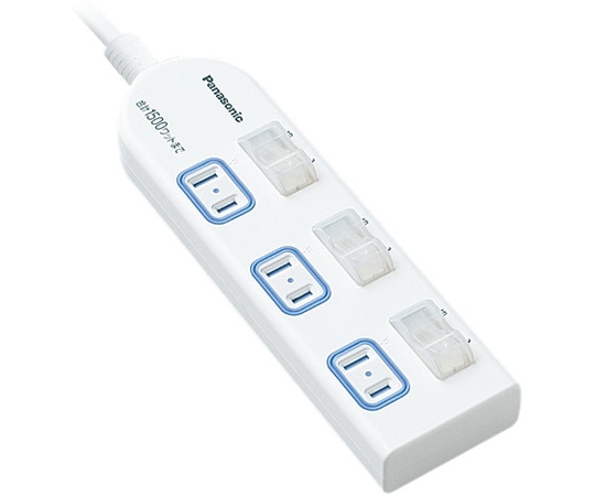 パナソニック ザ・タップX 3コ口 2m 個別防水スイッチ WHA25234WP 1個(ご注文単位1個)【直送品】