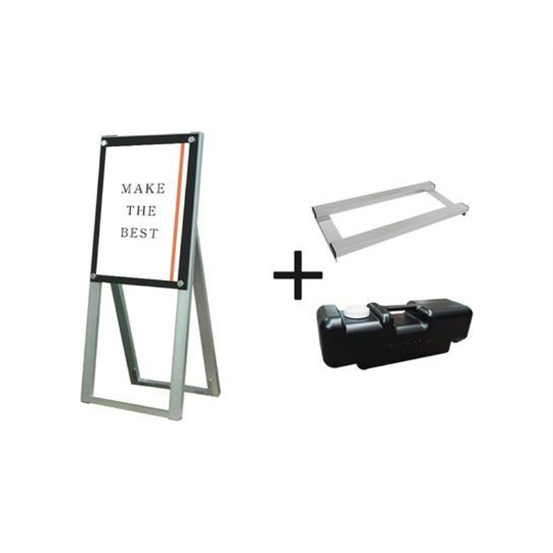 常磐精工 ポスター用スタンド看板 A3縦ハイ片面ブラック ウエイトアーム・水タンクセット PSSK-A3THKB-3SET 1個（ご注文単位1個）【直送品】
