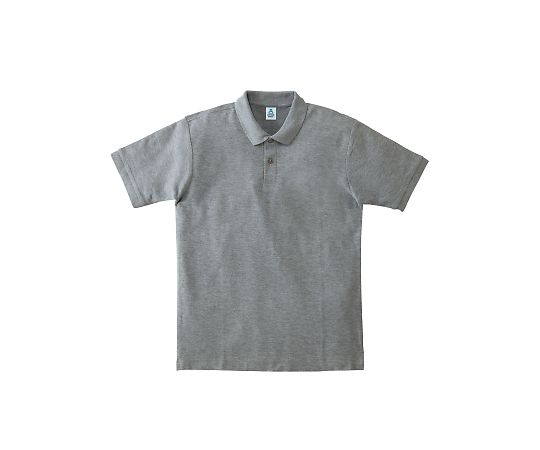 LIFEMAX CVC鹿の子ドライポロシャツ モクグレー L MS3113-2 L 1枚（ご注文単位1枚）【直送品】