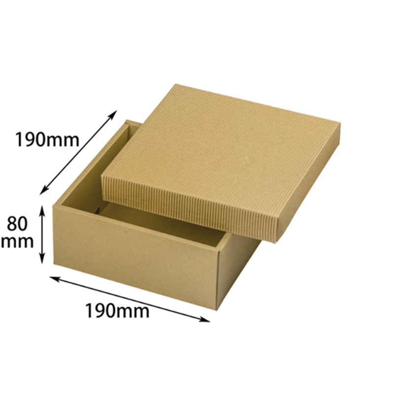 ヤマニパッケージ 贈答箱 ナチュラルBOX31号 190角 ヒモ無 100枚 16-31N 1ケース（ご注文単位1ケース）【直送品】