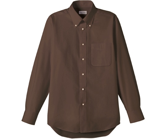 ボンマックス オックスフォード長袖シャツ ブラウン 3L FB4510U 1枚（ご注文単位1枚）【直送品】