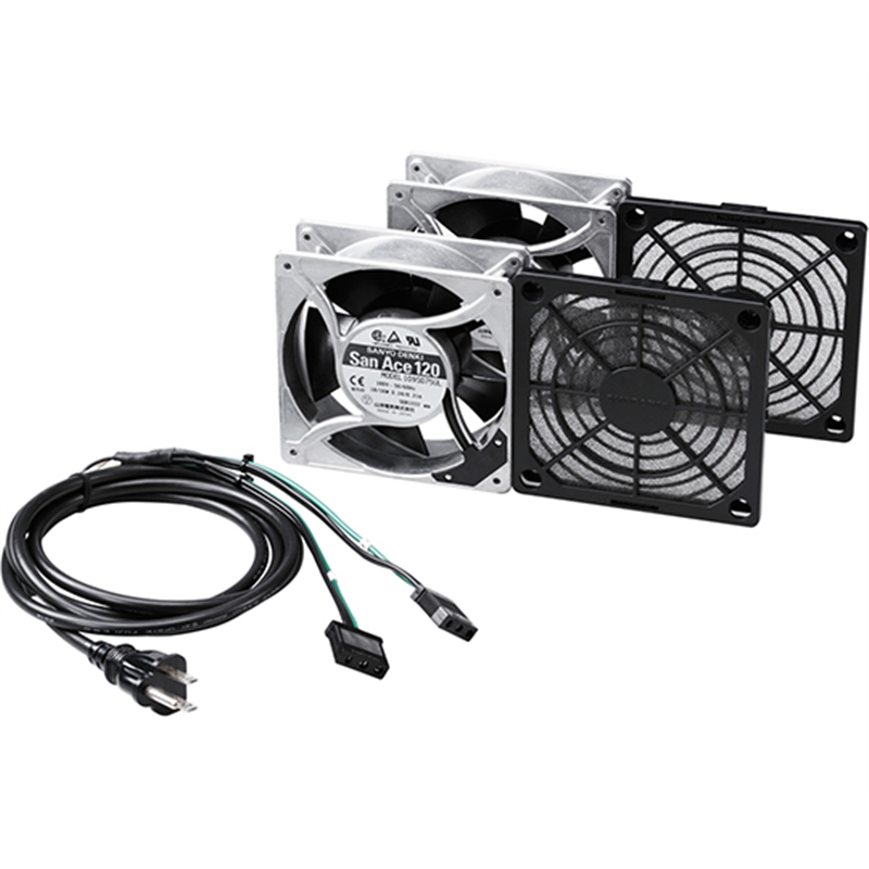 サンワサプライ 放熱ファン高速タイプ t=38mm 2個セット CP-FANS38-2 1セット(ご注文単位1セット)【直送品】