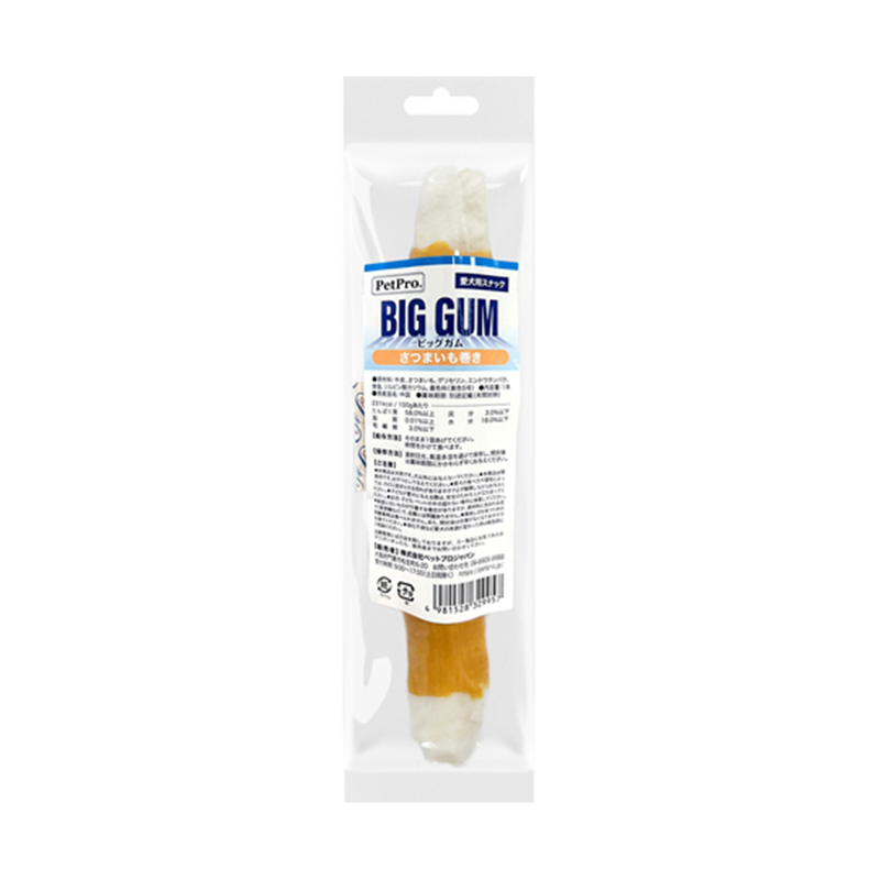 ペットプロジャパン ペットプロ BIGガム さつまいも巻き 1本入  1本（ご注文単位1本）【直送品】