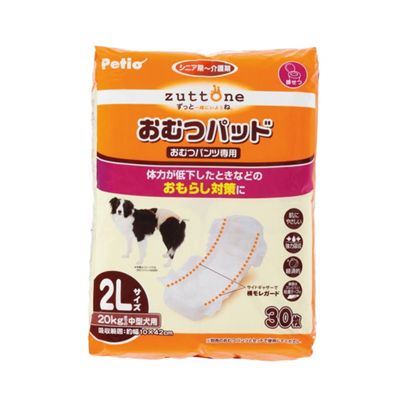 ペティオ 老犬介護用オムツパッドK 2L 30枚 W23643 1個（ご注文単位1個）【直送品】