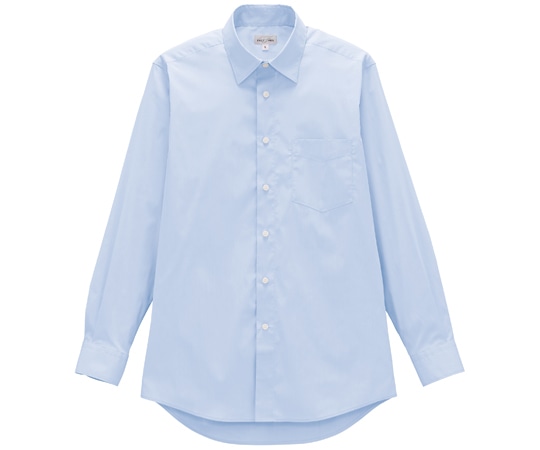 ボンマックス メンズレギュラーカラー長袖シャツ サックス 4L FB5055M 1枚（ご注文単位1枚）【直送品】