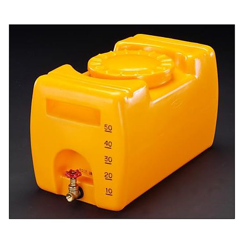 エスコ 50L ポリエチレン給水容器(バルブ付) EA991AB-0.5 1個(ご注文単位1個)【直送品】