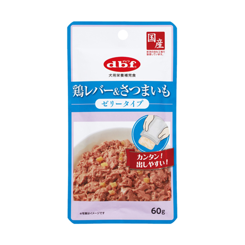 デビフペット 鶏レバー&さつまいも ゼリータイプ 60g  1個（ご注文単位1個）【直送品】
