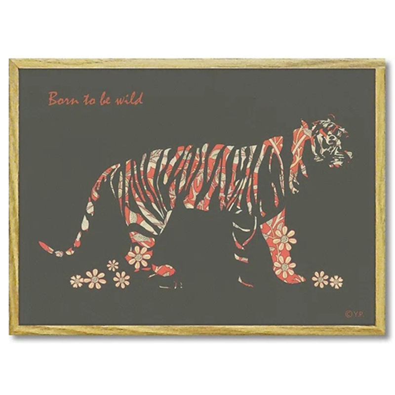 ユーパワー アニマルシルエット アート｢タイガーS｣ YP-02404 1個（ご注文単位1個）【直送品】