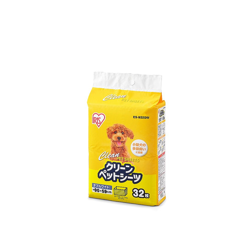 アズワン クリーンペットシーツ ダブルワイド 32枚入×4袋 ES-N32DW 1ケース（ご注文単位1ケース）【直送品】