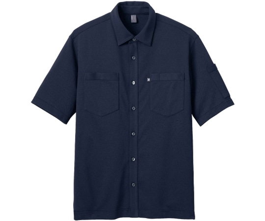 カーシーカシマ CAREAN 半袖ニットシャツ T/C KANOKO SHIRT ネイビー S CSY174 1枚（ご注文単位1枚）【直送品】