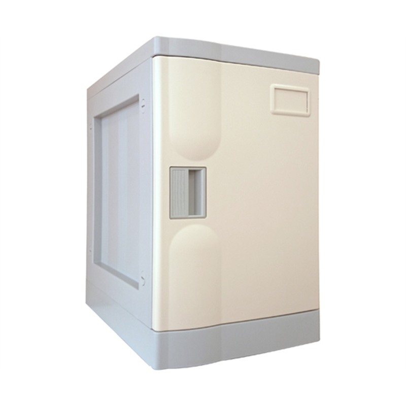 宮成製作所 プラボックス Mサイズ アイボリー 鍵なし ベース付 PB-KMV1 1台(ご注文単位1台)【直送品】