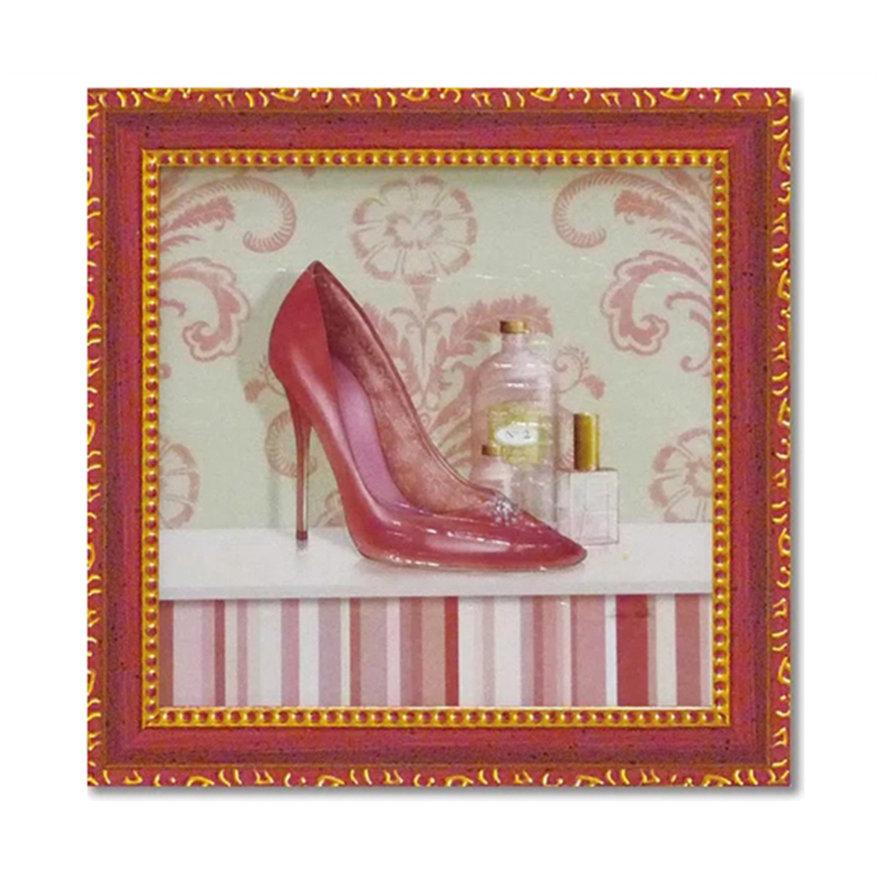 ユーパワー ミニゲル アートフレーム キャロライン フィスク｢コーラル ピンク シュー2｣ CA-02014 1個（ご注文単位1個）【直送品】