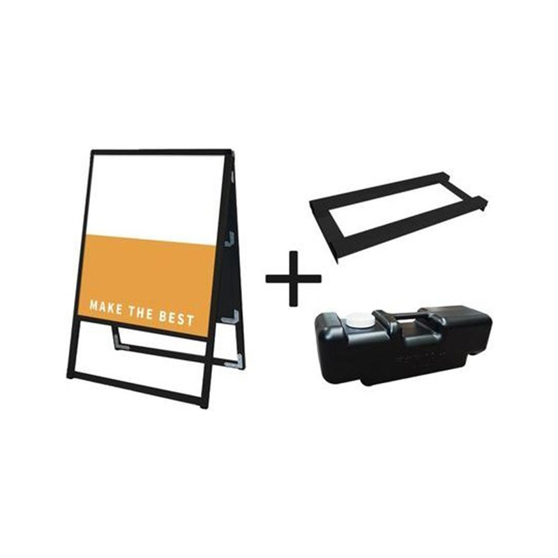 常磐精工 ブラックバリウススタンド看板 アルミ複合板 450×600両面 ウエイトアーム・水タンクセット BVASKAP-450X600R-3SET 1個（ご注文単位1個）【直送品】