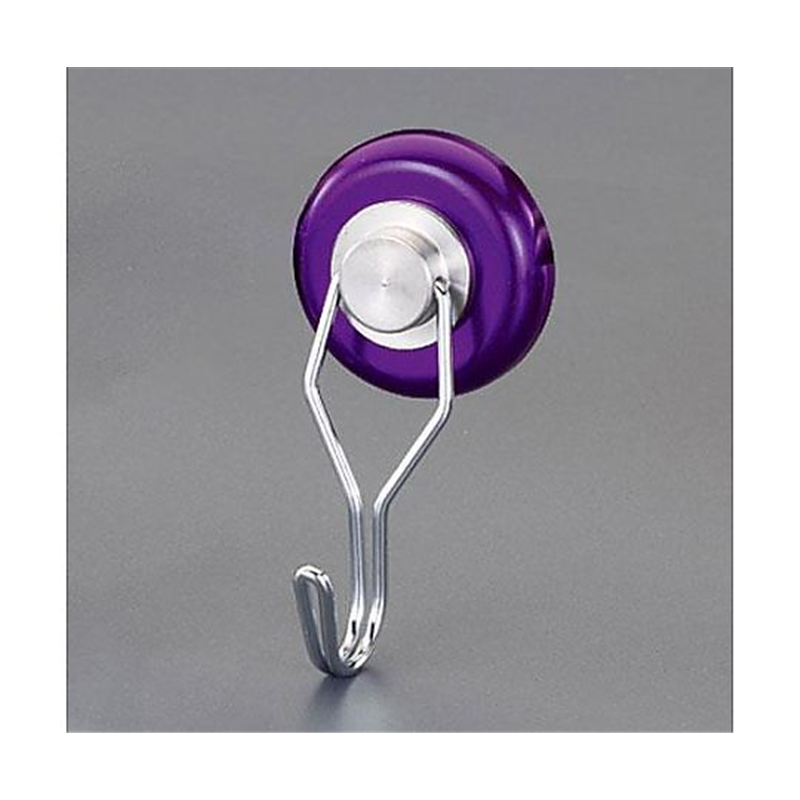 アズワン φ40mm/50kg マグネットフック(スイベル式/紫) EA781ET-96A 1個（ご注文単位1個）【直送品】