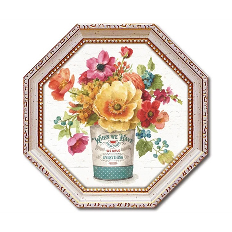 ユーパワー 八角 ミニゲル アートフレーム リサ オーディット｢カントリー フレッシュ3｣ LA-02558 1個（ご注文単位1個）【直送品】