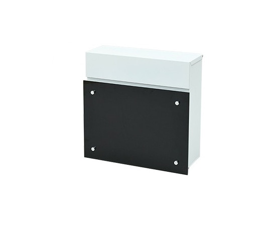 山善(YAMAZEN) 郵便ポスト 壁付け ブラック WP1702(WH/BK) 1台(ご注文単位1台)【直送品】