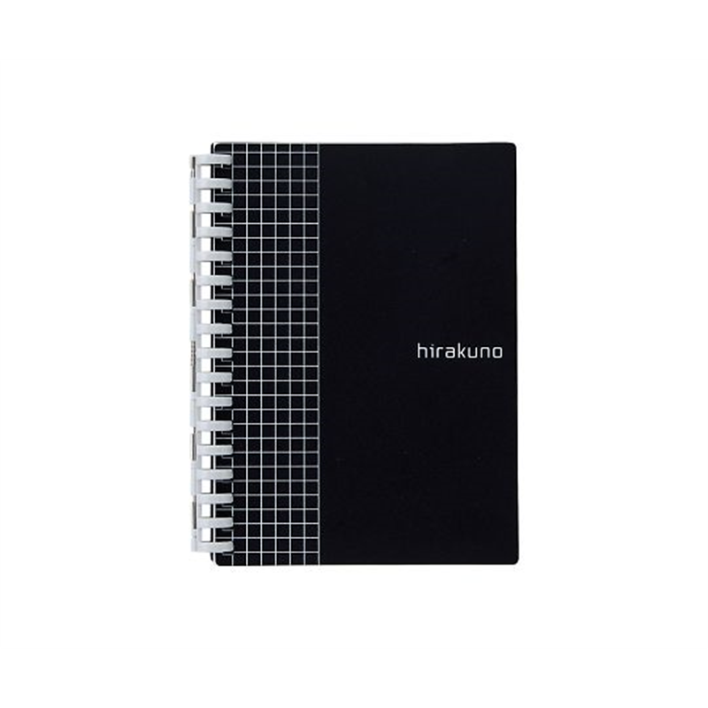 LIHITLAB hirakuno ツイストノート A6 ブラック N1671-24 1冊(ご注文単位1冊)【直送品】