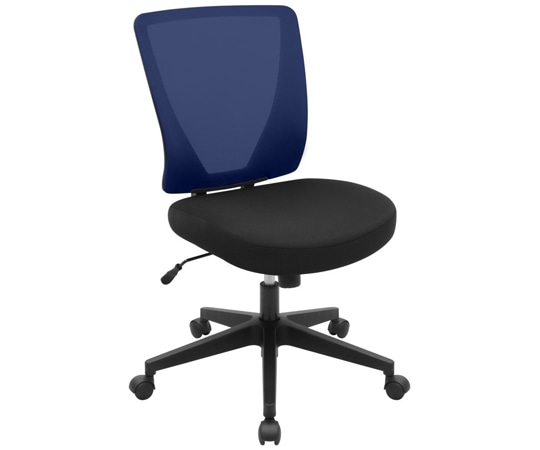 カグクロ メッシュチェアBR(肘無)ブルー(ブリーザ) BR-1683-BL 1個(ご注文単位1個)【直送品】