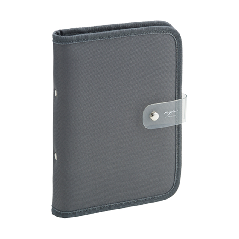 LIHITLAB myfa コレクションバインダー チャコールブラック N3320-24 1冊(ご注文単位1冊)【直送品】