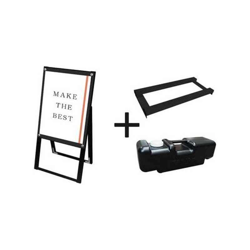 常磐精工 ブラックポスター用スタンド看板マグネジ A2片面ブラック ウエイトアーム・水タンクセット BPSSKMN-A2KB-3SET 1個（ご注文単位1個）【直送品】